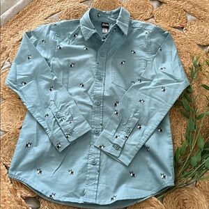 Tea Collection New no Tags Deer All Over Print Buttoned Down Shirt. 10